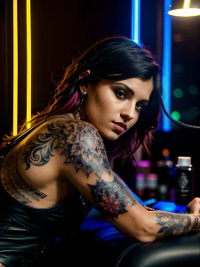 Девушка тату мастер с телом в татуировках - фото 2025 №06 - tattoo-photo.ru