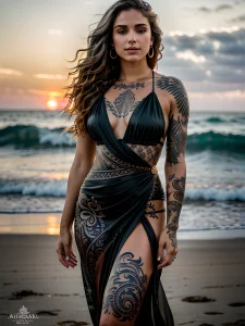 Девушка тату мастер с телом в татуировках - фото 2025 №11 - tattoo-photo.ru