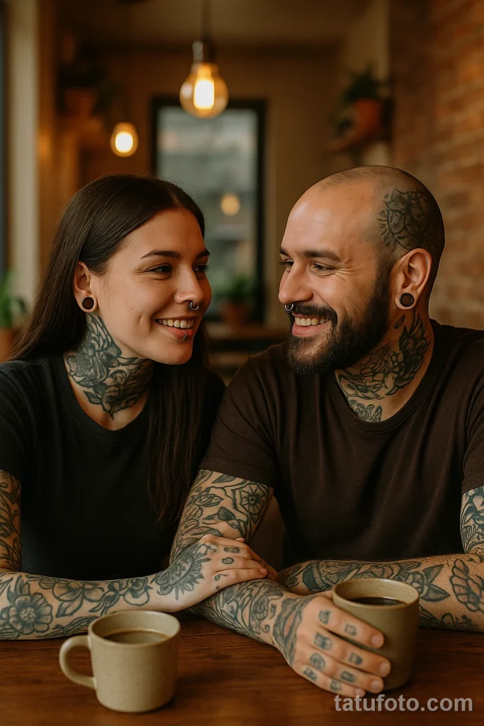 5 нестандартных сочетаний тату и пирсинга 2025 №07 - tatufoto.com