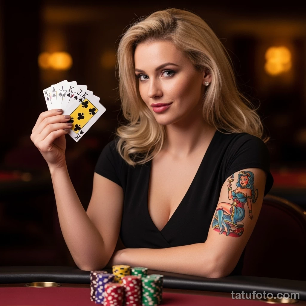Красивая модель с татукартинка на тему игры 11072025 №01 - tatufoto.com