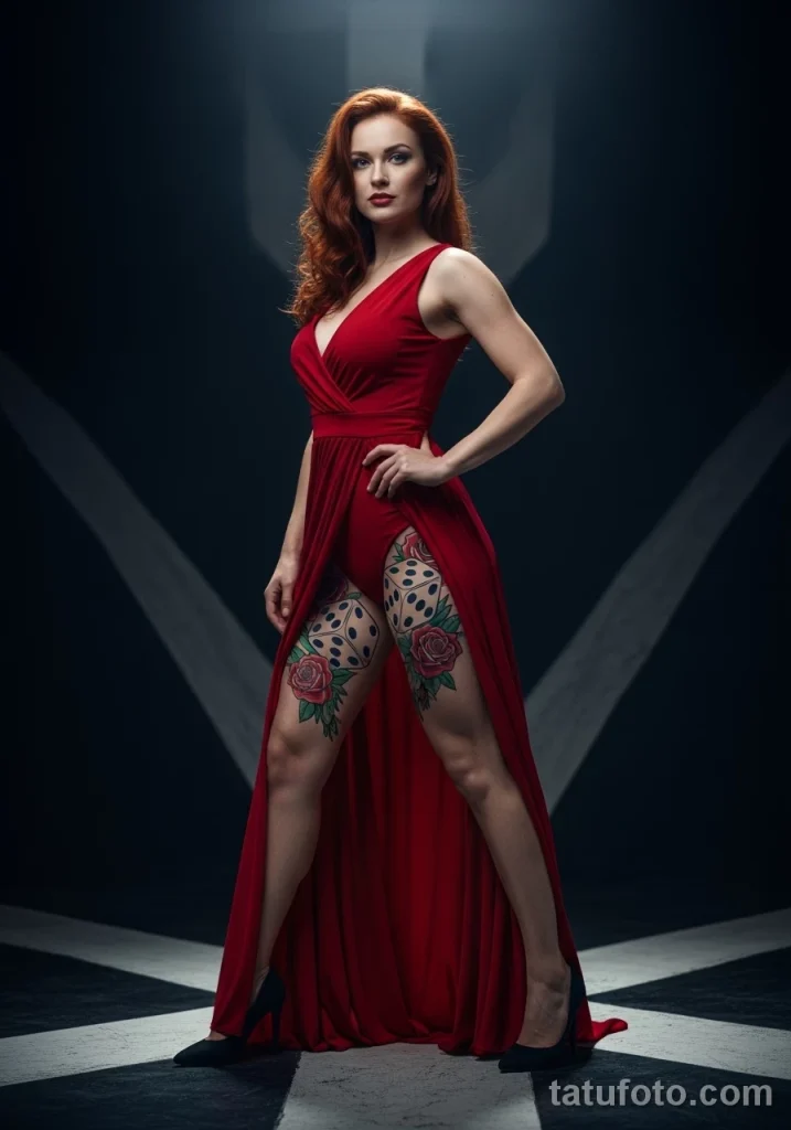 Красивая модель с татукартинка на тему игры 11072025 №04 - tatufoto.com