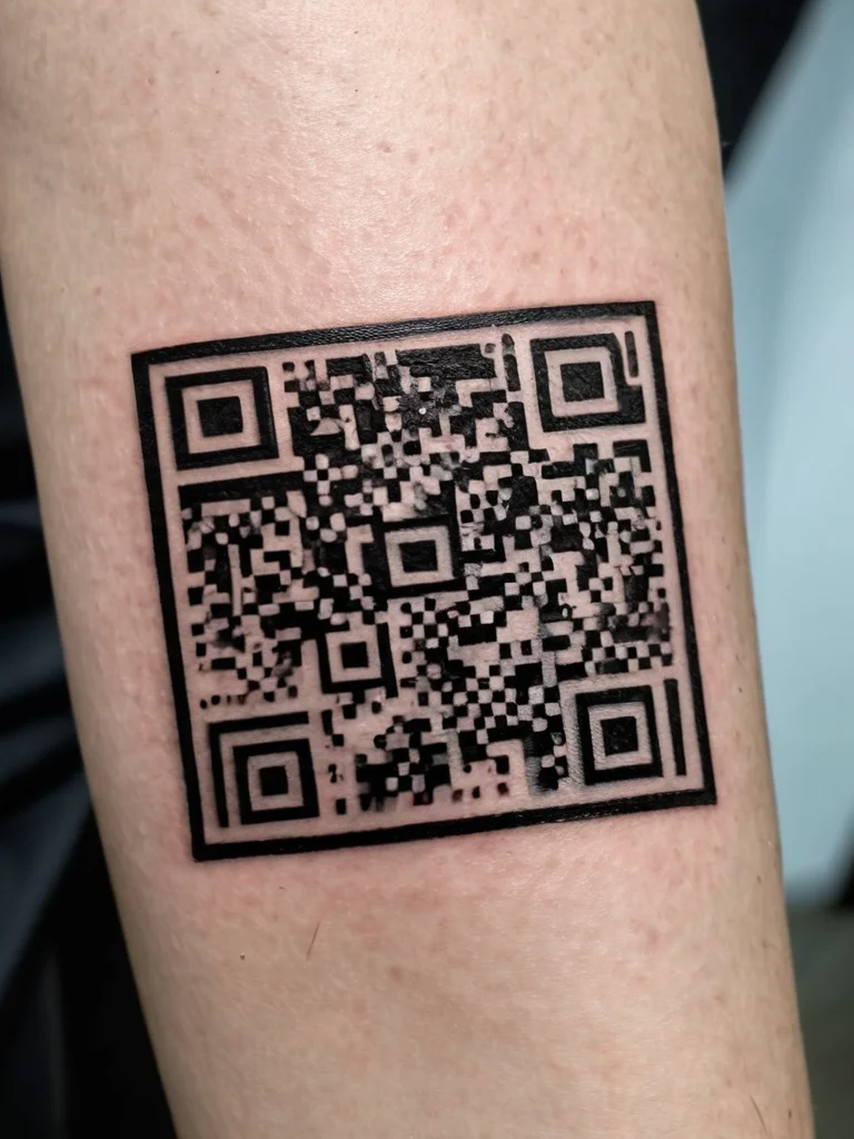 Татуировки с QR-кодами: рабочий ли это прикол? - изображение