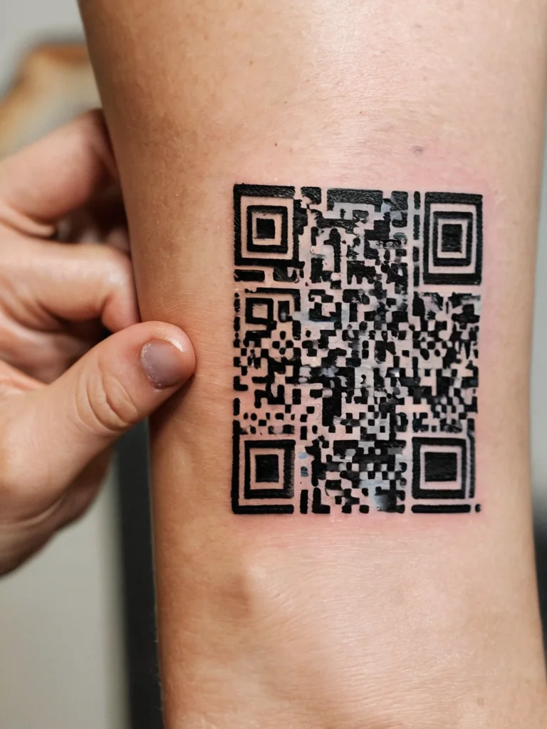 Татуировки с QR-кодами: рабочий ли это прикол? - изображение