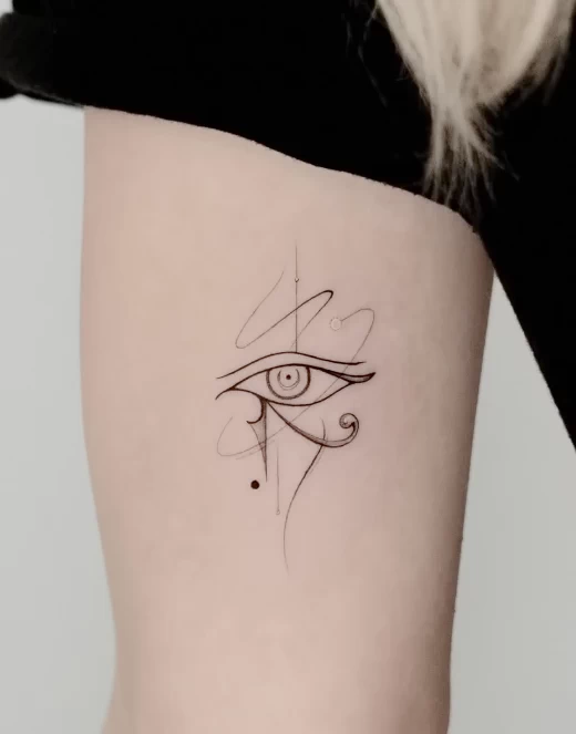Пример рисунка тату Глаз Гора (Уаджет) №27 - tattoo-photo.ru