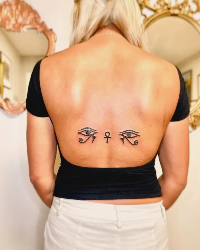 Пример рисунка тату Глаз Гора (Уаджет) №28 - tattoo-photo.ru