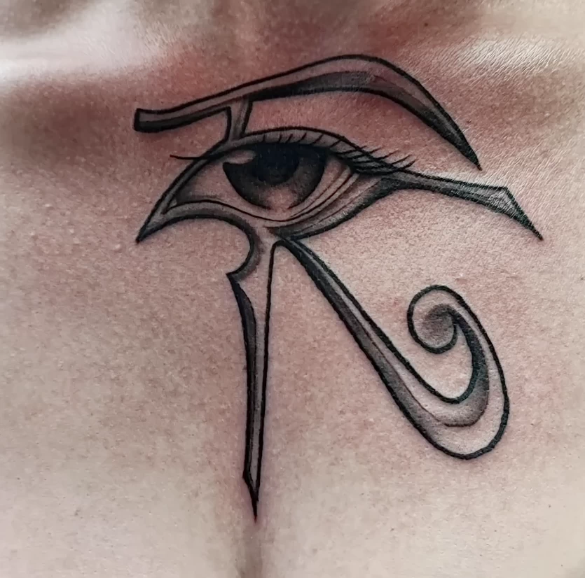 Пример рисунка тату Глаз Гора (Уаджет) №37 - tattoo-photo.ru