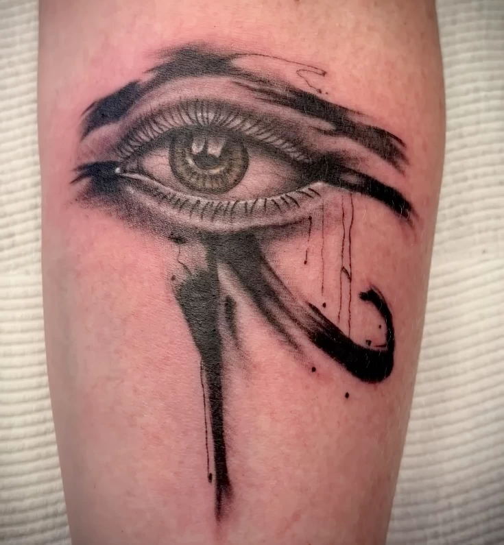 Пример рисунка тату Глаз Гора (Уаджет) №47 - tattoo-photo.ru