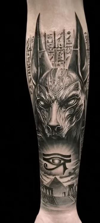 Пример рисунка тату Глаз Гора (Уаджет) №49 - tattoo-photo.ru