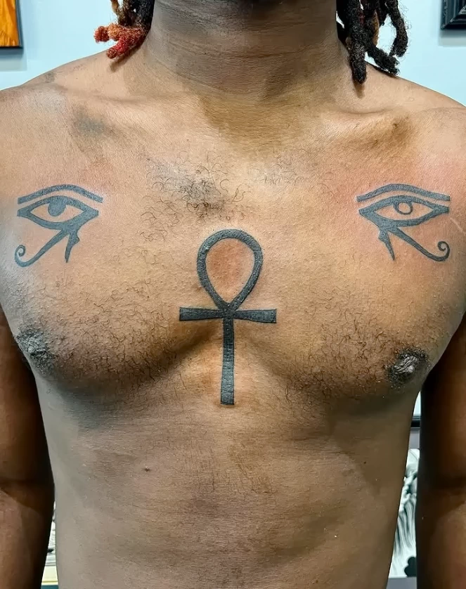 Пример рисунка тату Глаз Гора (Уаджет) №52 - tattoo-photo.ru