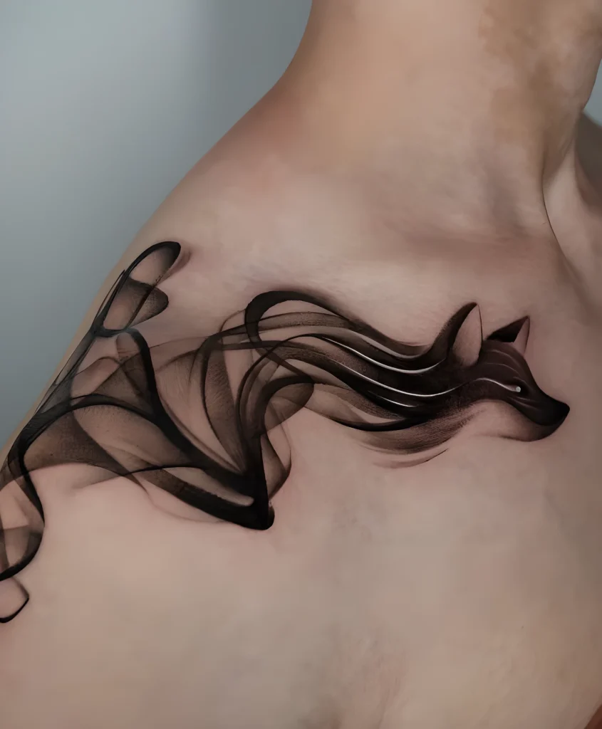 Пример рисунка тату лиса №05 - tattoo-photo.ru