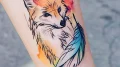 Пример рисунка тату лиса №09 - tattoo-photo.ru