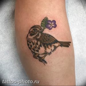 рисунка тату воробей 03.12.2018 №105 - photo tattoo sparrow - tattoo-photo.ru