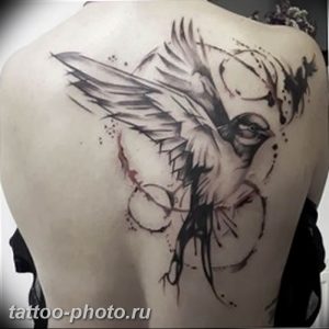 рисунка тату воробей 03.12.2018 №127 - photo tattoo sparrow - tattoo-photo.ru