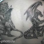 фото тату тигр и дракон 07.12.2018 №062 - tattoo tiger and dragon - tattoo-photo.ru