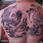 фото тату тигр и дракон 07.12.2018 №090 - tattoo tiger and dragon - tattoo-photo.ru