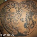 фото тату тигр и дракон 07.12.2018 №094 - tattoo tiger and dragon - tattoo-photo.ru