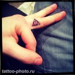 фото тату треугольник с кругом 11.12.2018 №077 - triangle with - tattoo-photo.ru