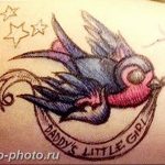 рисунка тату воробей 03.12.2018 №002 - photo tattoo sparrow - tattoo-photo.ru