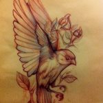 рисунка тату воробей 03.12.2018 №051 - photo tattoo sparrow - tattoo-photo.ru