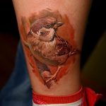 рисунка тату воробей 03.12.2018 №075 - photo tattoo sparrow - tattoo-photo.ru