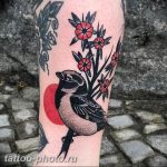 рисунка тату воробей 03.12.2018 №091 - photo tattoo sparrow - tattoo-photo.ru