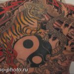 фото тату тигр и дракон 07.12.2018 №030 - tattoo tiger and dragon - tattoo-photo.ru