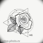 фото тату треугольник с кругом 11.12.2018 №069 - triangle with - tattoo-photo.ru