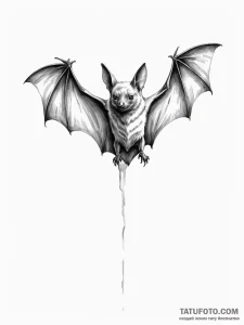 Bat - эскиз тату (№1751023580_0, 27.06.2025 11:26) — tattoo-photo.ru