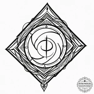 Tattoo design: a minimalist svarozhich, resem... - эскиз тату (№1751032513_0, 27.06.2025 13:55) — tattoo-photo.ru