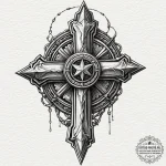 Tattoo design a medal of honor or a significa… — эскиз тату (№1751035080_0, 27.06.2025 14:38) — tattoo-photo.ru