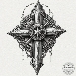 Tattoo design a medal of honor or a significa… — эскиз тату (№1751035080_0, 27.06.2025 14:38) — tattoo-photo.ru