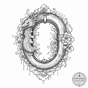 Tattoo sketch a stylized lock on one partner,... - эскиз тату (№1751037011_0, 27.06.2025 15:10) — tattoo-photo.ru