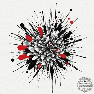 The chaotic beauty of a painter's messy, pain... - эскиз тату (№1751039019_0, 27.06.2025 15:43) — tattoo-photo.ru