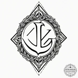139. tattoo design: a minimalist "ud" rune, d... - эскиз тату (№1751039338_0, 27.06.2025 15:48) — tattoo-photo.ru