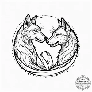 Tattoo sketch a 'spirit guide' animal for eac... - эскиз тату (№1751044399_0, 27.06.2025 17:13) — tattoo-photo.ru