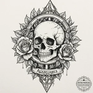 Tattoo sketch "i know" text for aquarius, wit... - эскиз тату (№1751046995_0, 27.06.2025 17:56) — tattoo-photo.ru