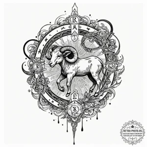 Tattoo sketch a single keyword representing t... - эскиз тату (№1751047115_0, 27.06.2025 17:58) — tattoo-photo.ru