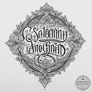 A chicano lettering tattoo of "i solemnly swe... - эскиз тату (№1751048129_0, 27.06.2025 18:15) — tattoo-photo.ru