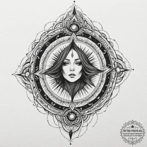 A trash polka sketch of a dementor, its shado... - эскиз тату (№1751050980_0, 27.06.2025 19:03) — tattoo-photo.ru