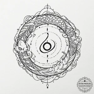 Tattoo sketch the zodiac glyph and its ruling... - эскиз тату (№1751052426_0, 27.06.2025 19:27) — tattoo-photo.ru