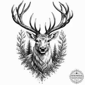Tattoo sketch a powerful, gnarled tree that i... - эскиз тату (№1751053635_0, 27.06.2025 19:47) — tattoo-photo.ru
