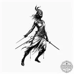 Tattoo design a flowing current of energy for… — эскиз тату (№1751056034_0, 27.06.2025 20:27) — tattoo-photo.ru