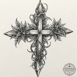 Tattoo design a cluster of thorny vines wrapp… — эскиз тату (№1751056333_0, 27.06.2025 20:32) — tattoo-photo.ru