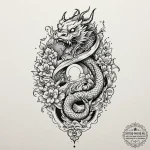 A neo-traditional tattoo of the main characte… — эскиз тату (№1751056640_0, 27.06.2025 20:37) — tattoo-photo.ru