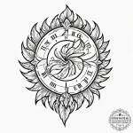 Tattoo design a single feather or leaf that s… — эскиз тату (№1751056954_0, 27.06.2025 20:42) — tattoo-photo.ru