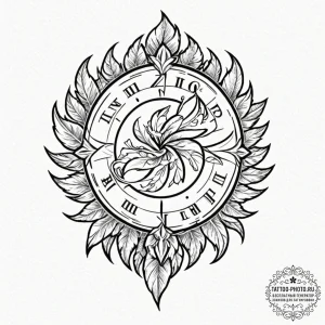 Tattoo design a single feather or leaf that s… — эскиз тату (№1751056954_0, 27.06.2025 20:42) — tattoo-photo.ru