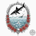 A linework tattoo of the iconic poster for ja… — эскиз тату (№1751057055_0, 27.06.2025 20:44) — tattoo-photo.ru