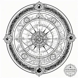 Tattoo sketch a beautiful, detailed illustrat... - эскиз тату (№1751057148_0, 27.06.2025 20:45) — tattoo-photo.ru