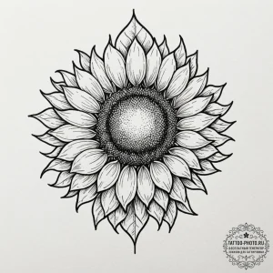 Tattoo sketch a sunrise, but instead of the s... - эскиз тату (№1751058149_0, 27.06.2025 21:02) — tattoo-photo.ru