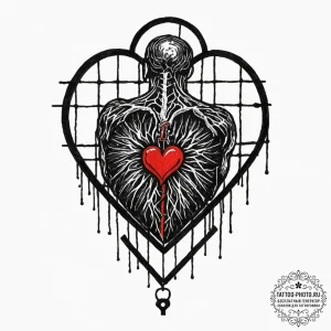 Tattoo sketch a person's silhouette with a lo... - эскиз тату (№1751058655_0, 27.06.2025 21:10) — tattoo-photo.ru